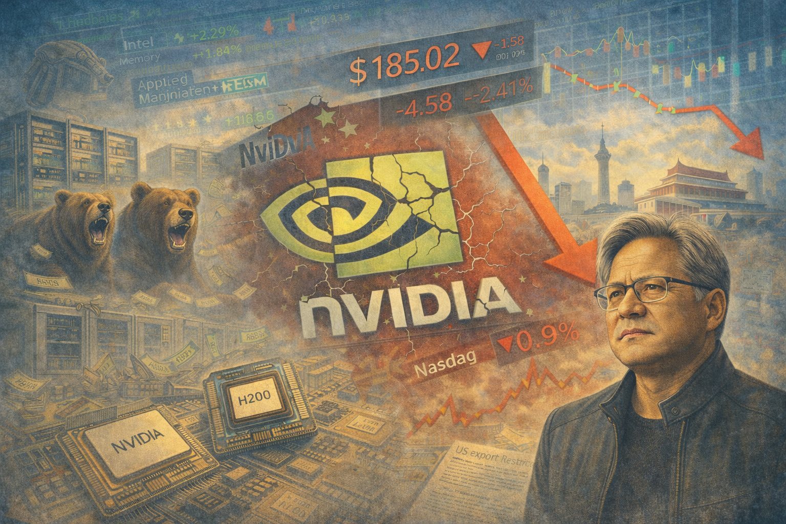 AI generated image for Nvidia stock